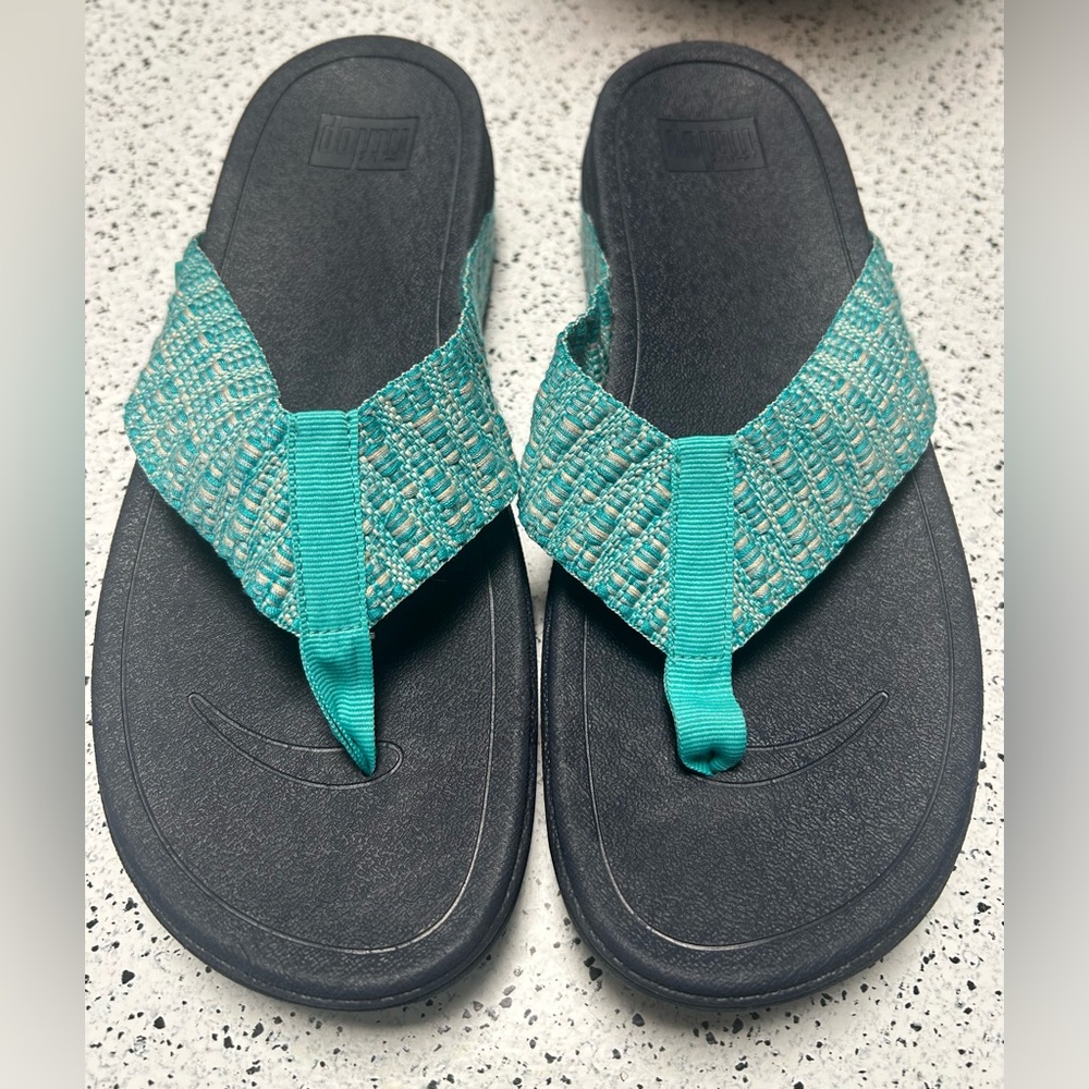 Fitflop Blue and Navy Women's Sandals/ Size 10 - Picture 2 of 7